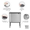 Prullenbak 36.0l Bo touch Brabantia fpp matt steel