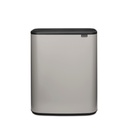 Prullenbak 2x30.0l Bo touch Brabantia soft grey