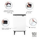 Prullenbak 12.0l Bo op poten Brabantia white