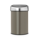 Prullenbak 3.0l wand touch bin Brabantia platinum/matt steel