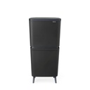 Prullenbak 25/10/10.0l SortUp Hi Brabantia dark grey