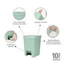Prullenbak StepUp 25.0l Brabantia jade green