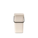 Prullenbak sort&go 12.0l Brabantia soft beige