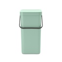 Prullenbak sort&go 16.0l Brabantia jade green