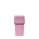 Prullenbak sort&go 16.0l Brabantia lilac pink