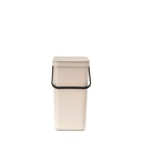 Prullenbak sort&go 16.0l Brabantia soft beige