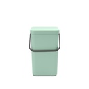 Prullenbak sort&go 25.0l Brabantia jade green