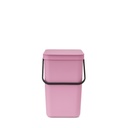 Prullenbak sort&go 25.0l Brabantia lilac pink
