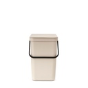 Prullenbak sort&go 25.0l Brabantia soft beige