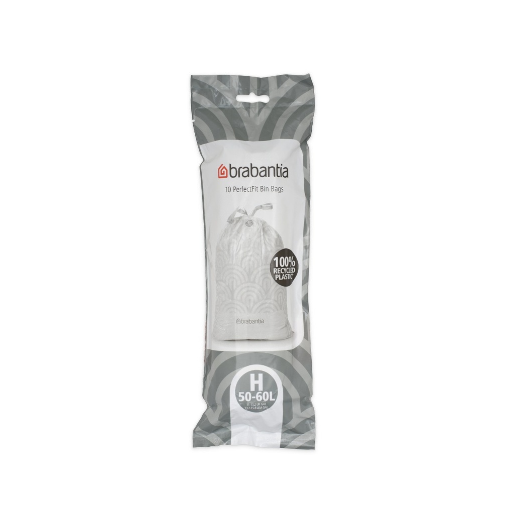 10 st afvalzak PerfectFit 50-60l Brabantia code h