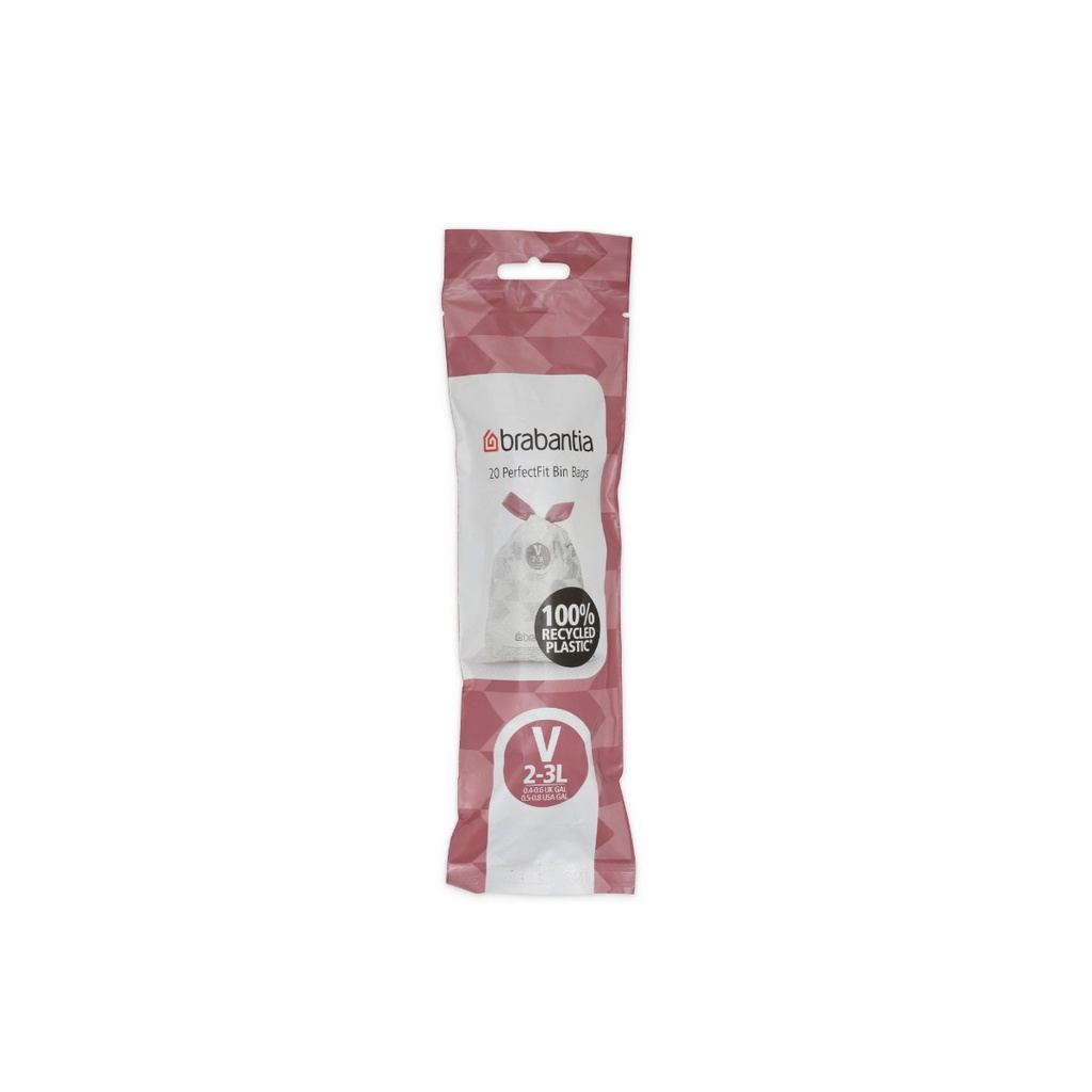 20 st afvalzak PerfectFit 2-3l Brabantia code v