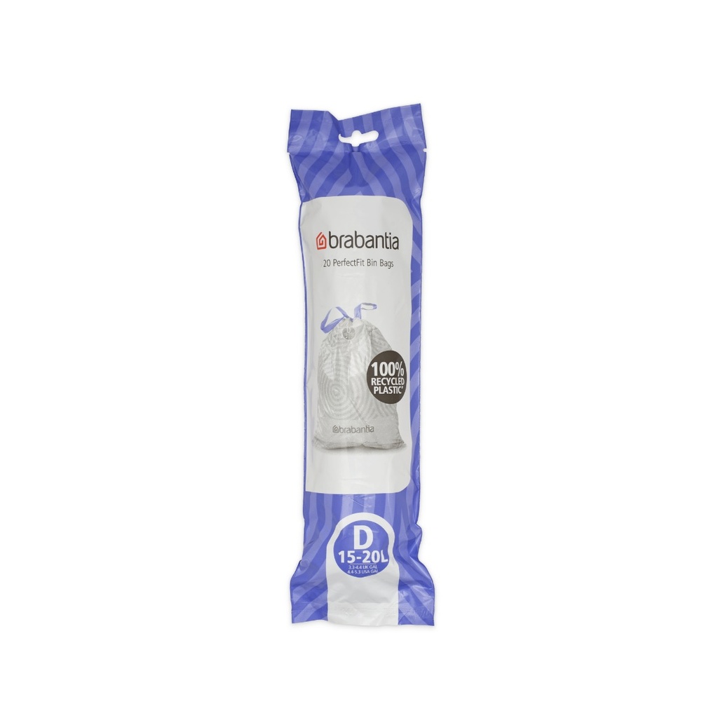 20 st afvalzak PerfectFit 15-20l Brabantia code d