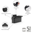 Gootsteen organiser sinkside Brabantia dark grey