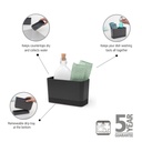 Aanrecht organiser sinkside Brabantia dark grey