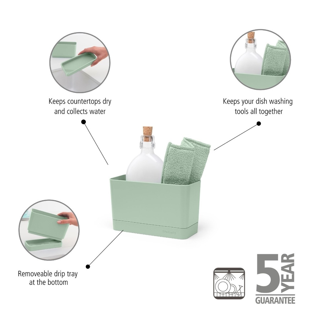 Aanrecht organiser sinkside Brabantia jade green
