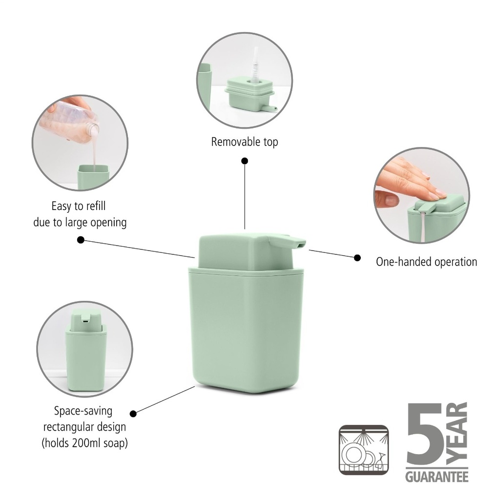 Zeepdispenser 20.0cl sinkside Brabantia jade green