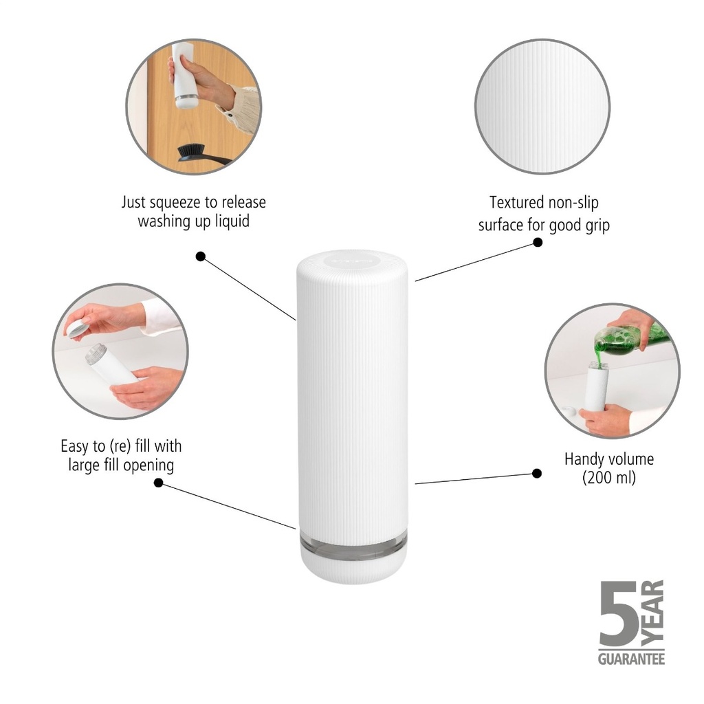 Afwasmiddeldispenser knijpfles 20.0cl sinkstyle Brabantia fresh white