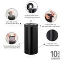 Wasbox m/kunststof deksel 35.0l Brabantia matt black/dark grey