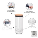 Wasbox m/kurken deksel 35.0l Brabantia white