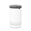 Wasbox m/kunststof deksel 60.0l Brabantia white/dark grey