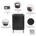Wasbox 2x45.0l Bo Hi Brabantia matt black