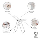 Droogrek 15.0mtr hangon Brabantia metallic grey