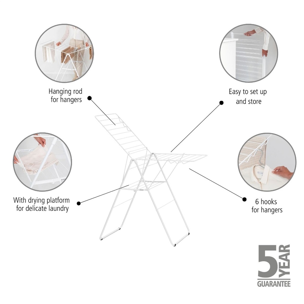 Droogrek 20.0mtr hangon Brabantia white