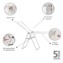 Droogrek 25.0mtr hangon Brabantia metallic grey