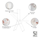 Droogrek 25.0mtr m/stang hangon Brabantia white