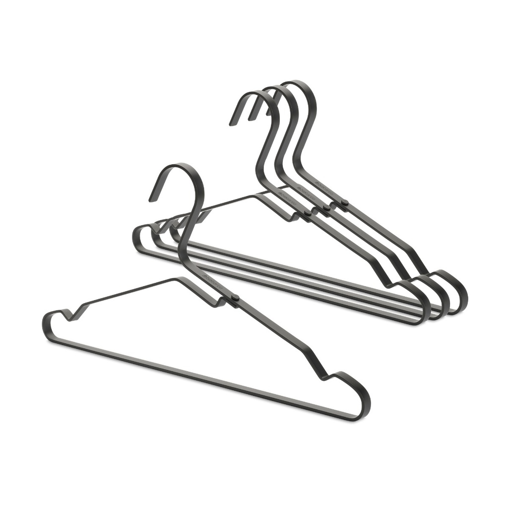 set van 4 kledinghangers Brabantia black