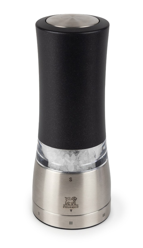 Elektrische zoutmolen Peugeot Daman 16.0cm iriserend zwart U'Select