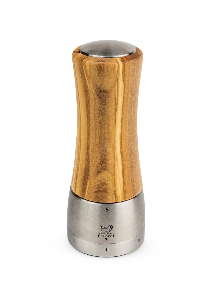 Zoutmolen Peugeot Madras 16.0cm olijfhout RVS U'Select