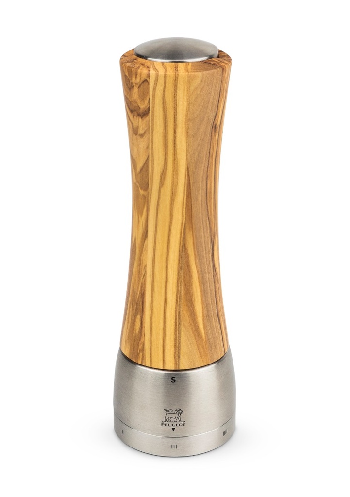 Zoutmolen Peugeot Madras 21.0cm olijfhout RVS U'Select