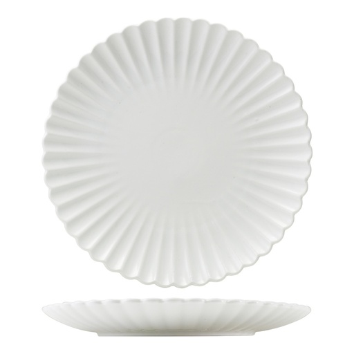 [513467] Bord plat coupe 30.2cm Incise Scalloped Genware