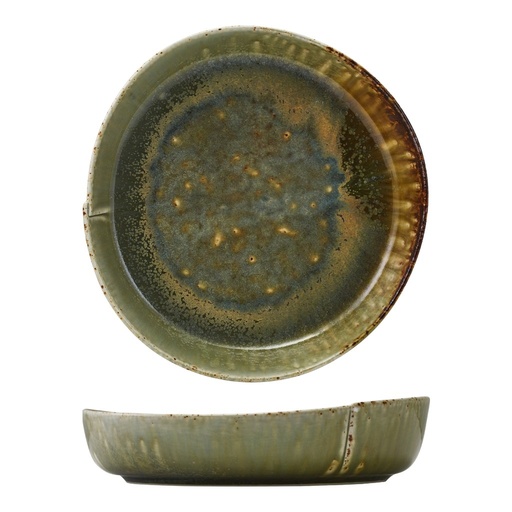 [513471] Bord diep 23.0cm Kozo Midori Genware