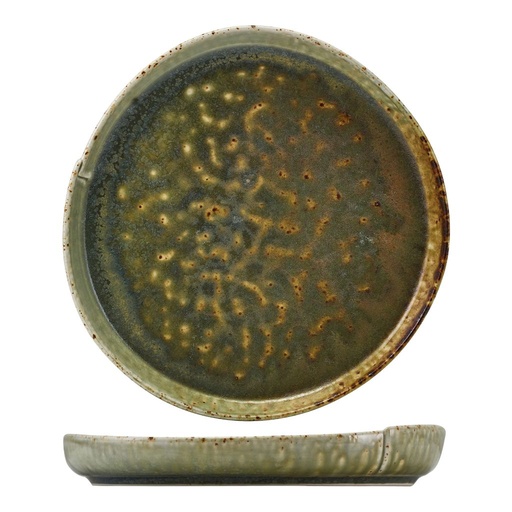 [513475] Bord plat coupe 22.8cm Kozo Midori Genware