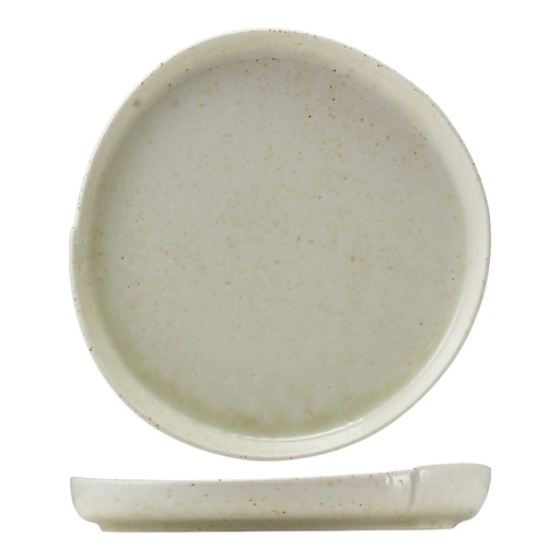 [513486] Bord plat coupe 22.8cm Kozo Shiro Genware