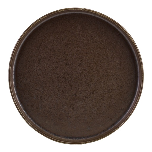 [513496] Bord walled 26.0cm Roko Cinder Black Genware
