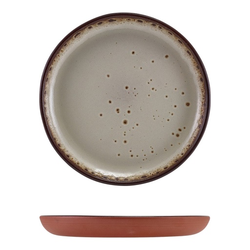 [513540] Bord plat 19.5cm Sabrosa Stone Genware