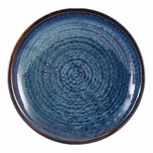 [513611] Bord diep coupe 21.0cm Terra Aqua Blue Genware