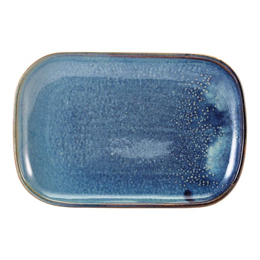 [513646] Schaal rechthoek 29.0x19.5cm Terra Aqua Blue Genware