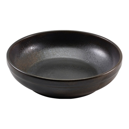[513659] Bord diep coupe 20.0cm Terra Cinder Black Genware