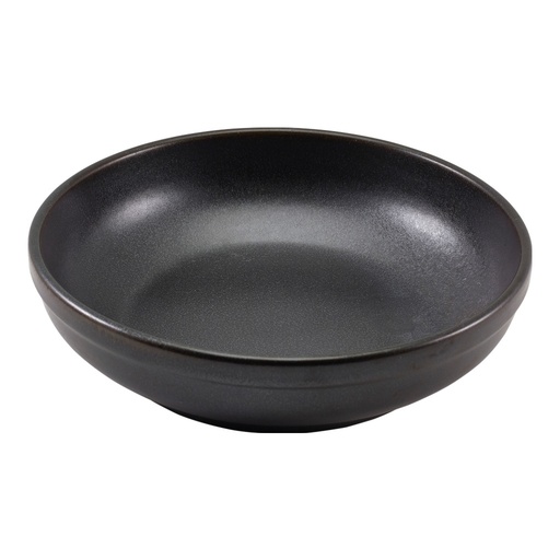 [513660] Bord diep coupe 23.0cm Terra Cinder Black Genware
