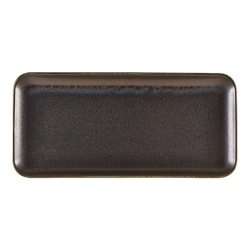 [513678] Schaal rechthoek 36.0x16.5cm Terra Cinder Black Genware
