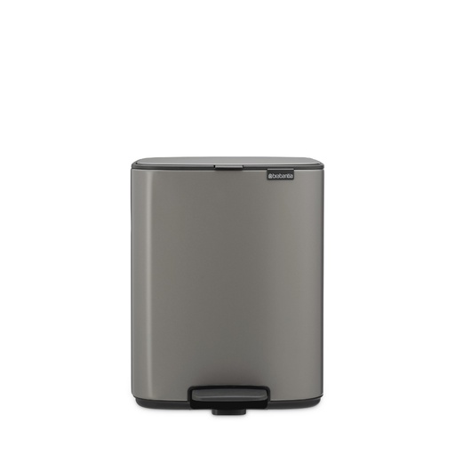 [514443] Prullenbak 12.0l Bo pedaal Brabantia platinum