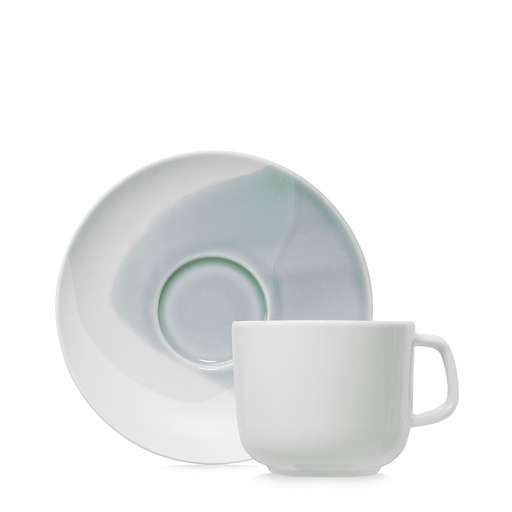 [515154] Kop en schotel espresso 8.0cl Confluence fjord white Revol