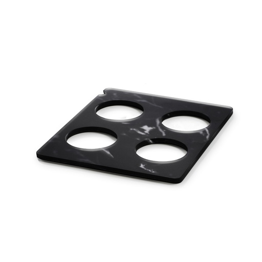 [515445] Serveerplateau met 4 uitsparingen voor karaf GN 1/2 32.5x26.5x(h)1.0cm En Scène black marble Revol