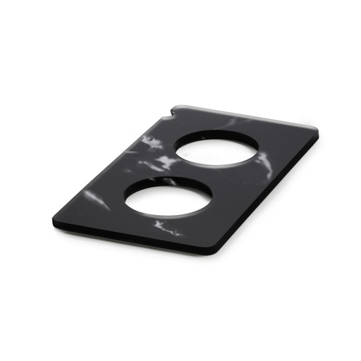[515449] Serveerplateau met 2 uitsparingen voor karaf GN 1/3 32.5x17.6x(h)1.0cm En Scène black marble Revol