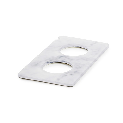 [515451] Serveerplateau met 2 uitsparingen voor karaf GN 1/3 32.5x17.6x(h)1.0cm En Scène white marble Revol