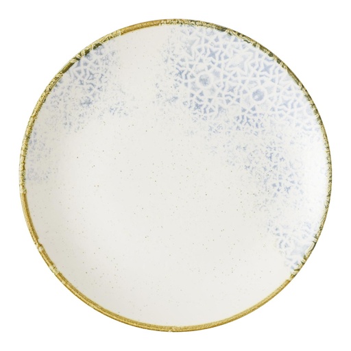 [515734] Bord plat coupe 23.2cm Stonecast Prints Amalfi Blue Churchill
